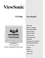 Preview for 1 page of ViewSonic ViewPanel VP180m User Manual