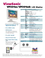 Preview for 2 page of ViewSonic ViewPanel VP201m Specifications