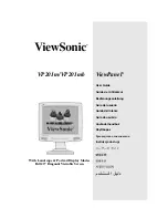 Preview for 1 page of ViewSonic ViewPanel VP201m User Manual