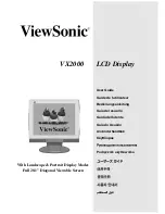 Предварительный просмотр 1 страницы ViewSonic VLCDS23723-1W User Manual