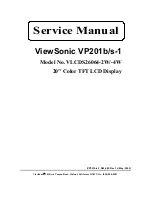 Предварительный просмотр 1 страницы ViewSonic VLCDS26064-2W Service Manual