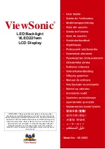 Preview for 1 page of ViewSonic VLED221WM - 22" LCD Monitor User Manual