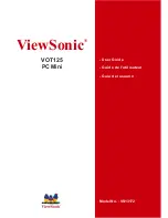 ViewSonic VOT125 User Manual preview