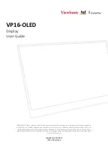 Предварительный просмотр 1 страницы ViewSonic VP16-OLED User Manual