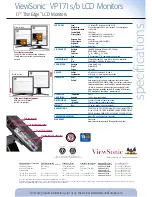 Предварительный просмотр 2 страницы ViewSonic VP171B - 17" LCD Monitor Specifications