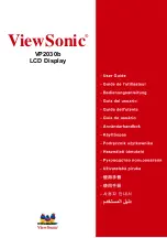 ViewSonic VP2030B - 20.1" LCD Monitor User Manual предпросмотр