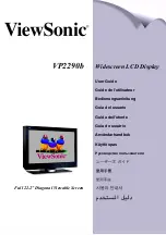 Предварительный просмотр 1 страницы ViewSonic VP2290B - 22.2" LCD Monitor User Manual