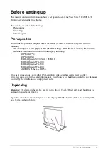 Предварительный просмотр 5 страницы ViewSonic VP2290B - 22.2" LCD Monitor User Manual