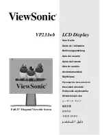 Предварительный просмотр 1 страницы ViewSonic VP231WB - 23" LCD Monitor User Manual