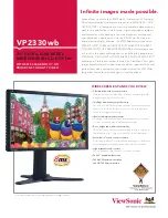 Preview for 1 page of ViewSonic VP2330WB - 23" LCD Monitor Specifications