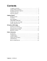 Preview for 2 page of ViewSonic VP2655WB - 26" LCD Monitor User Manual