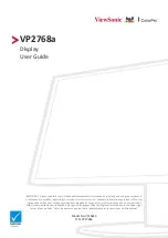 Preview for 1 page of ViewSonic VP2768a User Manual