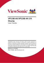 Предварительный просмотр 1 страницы ViewSonic VP3268-4K User Manual