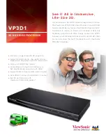 Предварительный просмотр 1 страницы ViewSonic VP3D1 Manual