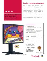 Предварительный просмотр 1 страницы ViewSonic VP730B Specifications