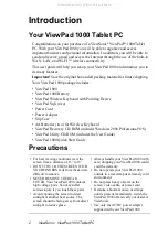 Preview for 10 page of ViewSonic VPAD WIRELESS KB - VIEWPAD 1000 WIRELESS KEYBOARD User Manual