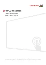 ViewSonic VPC2-O Series Quick Start Manual предпросмотр