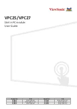 Предварительный просмотр 1 страницы ViewSonic VPC25 User Manual