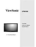 ViewSonic VPW5500 User Manual preview