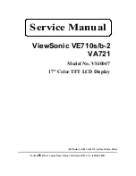 Preview for 1 page of ViewSonic VS10047 Service Manual