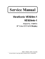 Preview for 1 page of ViewSonic VS10931 Service Manual
