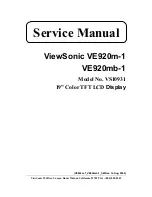 ViewSonic VS10931 Service Manual предпросмотр