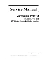 Предварительный просмотр 1 страницы ViewSonic VS11262 Service Manual