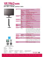 Предварительный просмотр 2 страницы ViewSonic VS11979 Specification Sheet