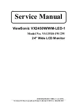 Preview for 1 page of ViewSonic VS13518-1W Service Manual