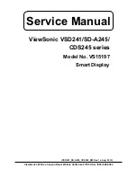 Preview for 1 page of ViewSonic VS15197 Service Manual
