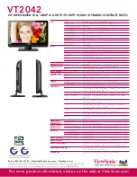 Preview for 2 page of ViewSonic VT2042 Specifications