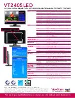 Preview for 2 page of ViewSonic VT2405LED Specifications