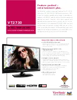 ViewSonic VT2730 Specifications preview