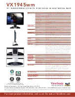 Предварительный просмотр 2 страницы ViewSonic VX1945 Brochure & Specs