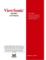 Preview for 1 page of ViewSonic VX2239w User Manual