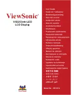 Preview for 1 page of ViewSonic VX2253mh-LED User Manual