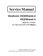 Предварительный просмотр 1 страницы ViewSonic VX2255wmb-4 Service Manual