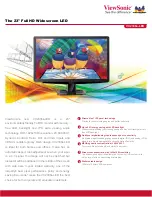 Preview for 1 page of ViewSonic VX2336s-LED Specifications