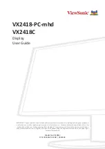 ViewSonic VX2418-PC-mhd User Manual предпросмотр