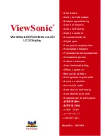 Preview for 1 page of ViewSonic VX2450w-LED (Arabic) User Manual