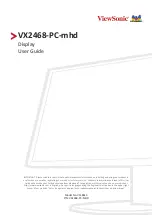 ViewSonic VX2468-PC-mhd User Manual предпросмотр