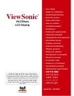 Предварительный просмотр 1 страницы ViewSonic VX2739wm User Manual