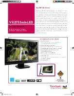 Preview for 1 page of ViewSonic VX2753MH-LED VS13918 Specifications