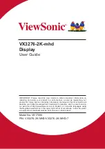 ViewSonic VX3276-2K-mhd User Manual preview