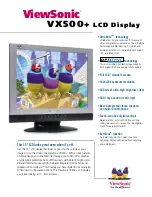 ViewSonic VX500+ Specifications preview
