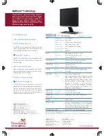 Preview for 2 page of ViewSonic VX510 Specification Sheet