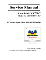 Preview for 1 page of ViewSonic VX700-2 Service Manual