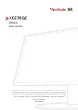 Preview for 1 page of ViewSonic XG270QC User Manual