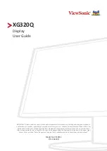Preview for 1 page of ViewSonic XG320Q User Manual
