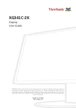 ViewSonic XG341C-2K User Manual preview